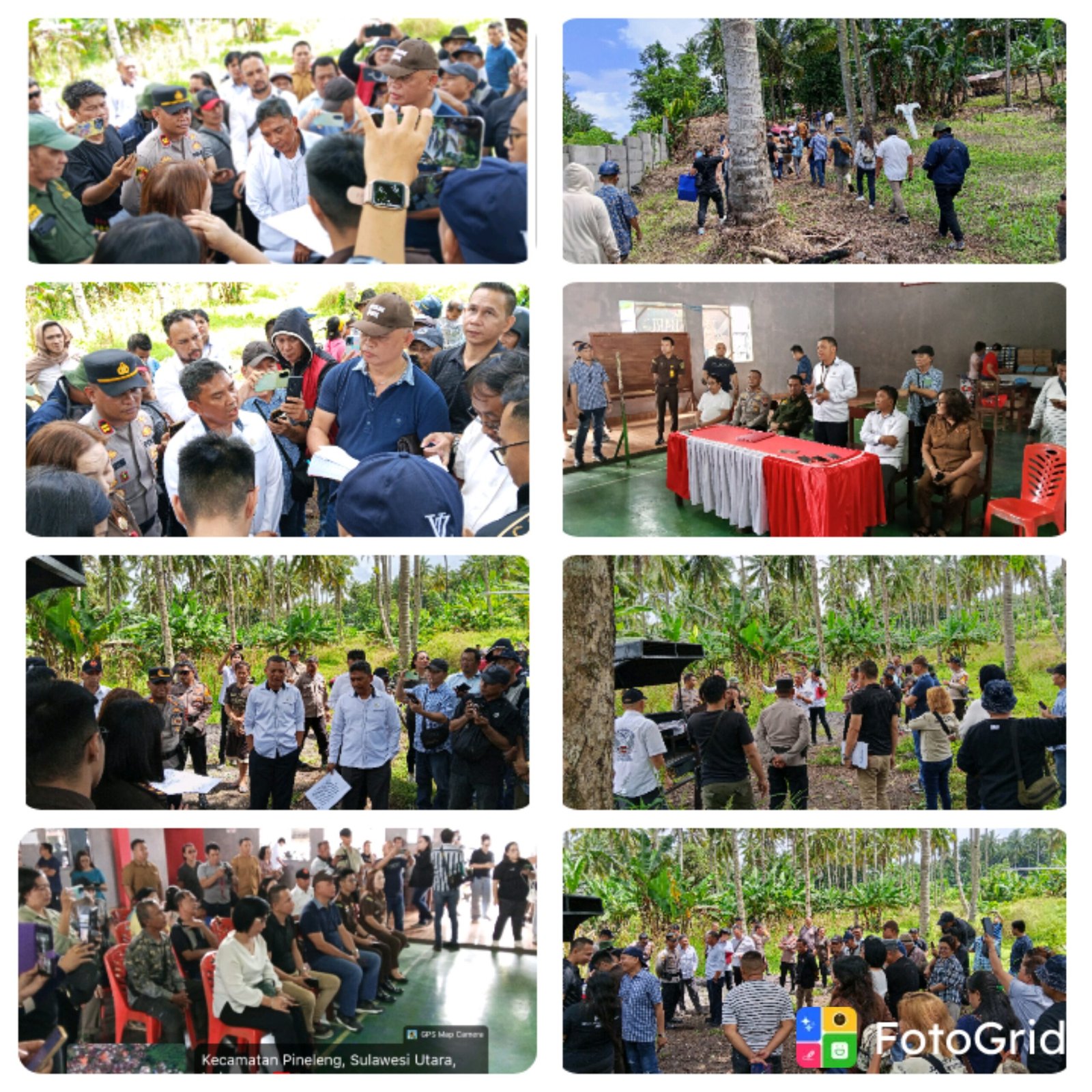 Saat sidang lokasi berlangsung, (foto TI)