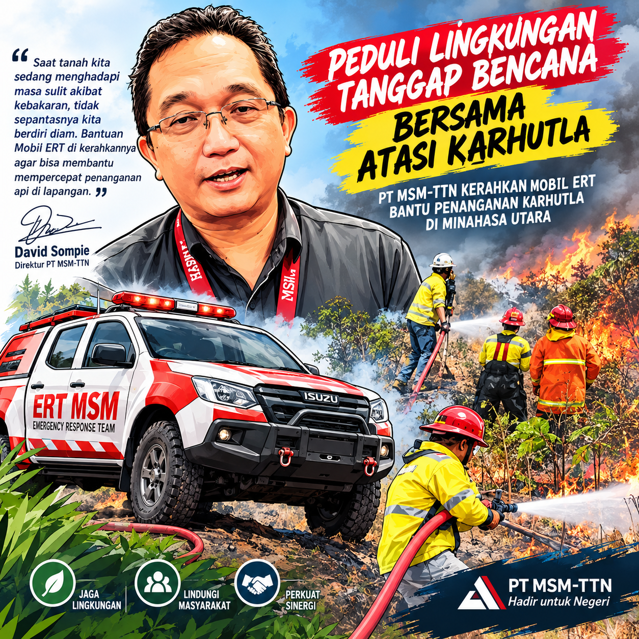 Foto karikatur