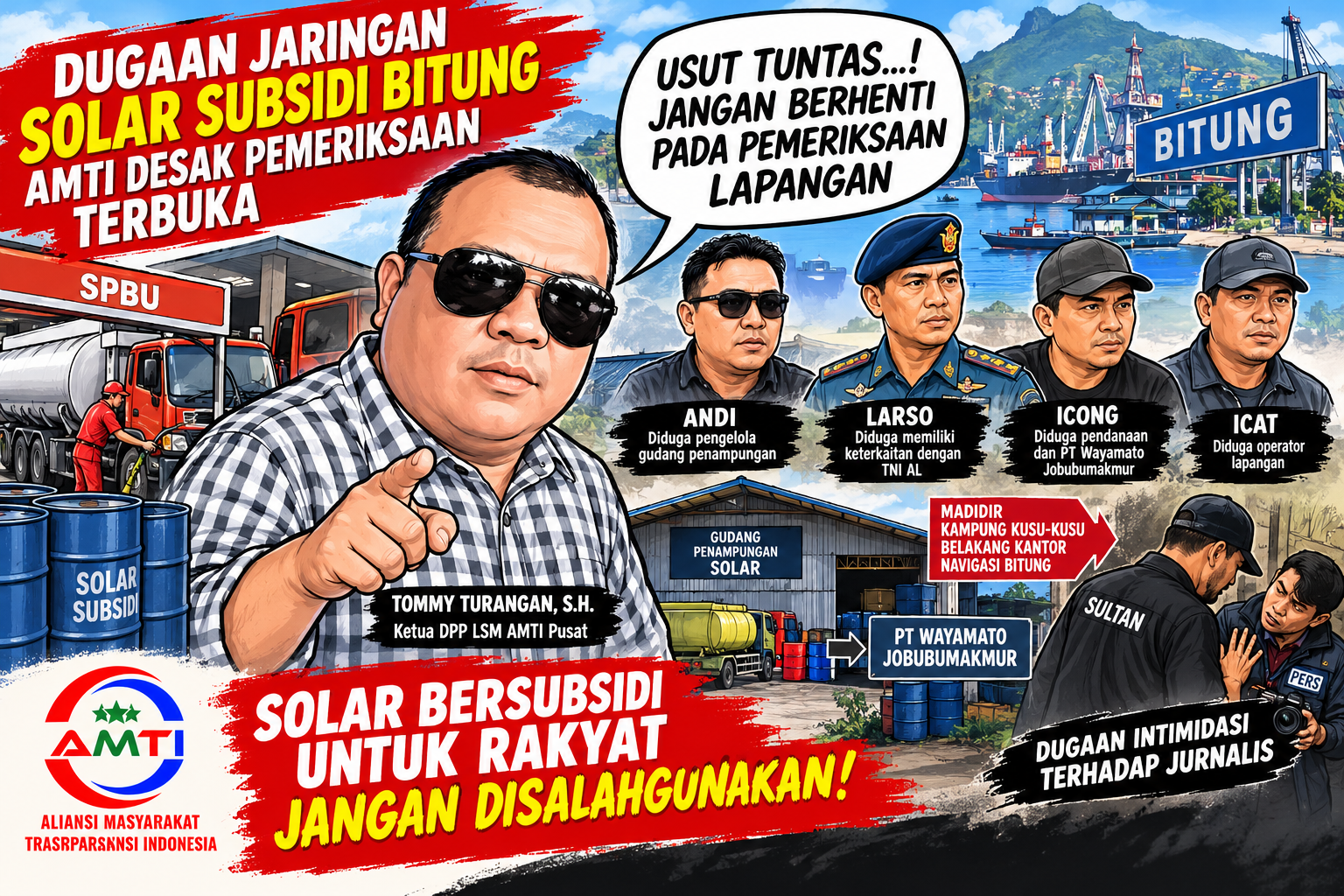 Foto karikatur